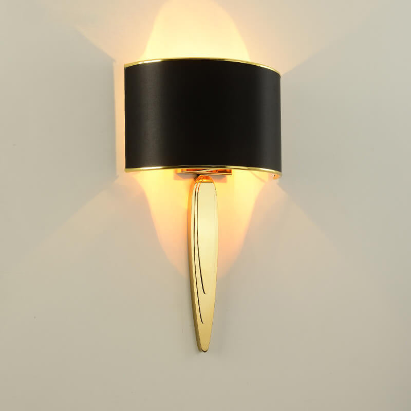 Eleganta Lux LED Wandleuchte | Minimalistisches Design | Stoffschirm & Edelstahl | Modern & Elegant