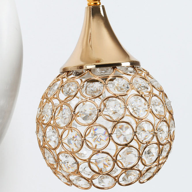 CrystaHorn Wandleuchte | Europäisches Kreatives Design | Kristallkugel-Lampenschirm | LED Wandlampe