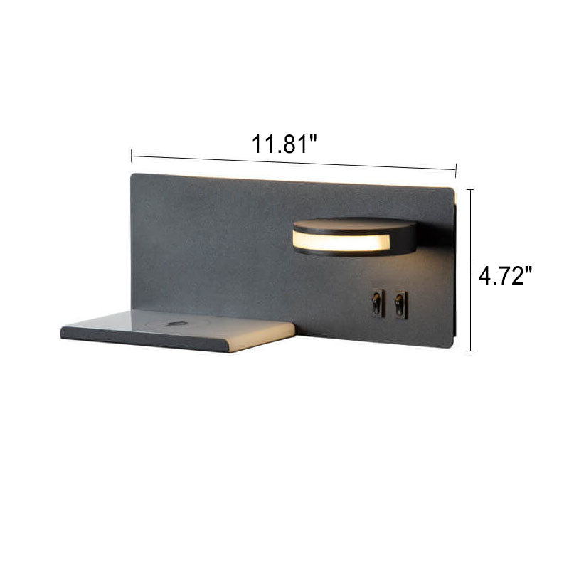 LumiSmart USB LED Wandleuchte | Modernes Design | Flaches Leselicht mit Warmweiß | Intelligente Wandbeleuchtung