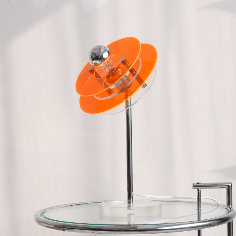 AstroVibe Moderne Acryl Tischlampe | Space-Saucer Design | Einzigartig | Stimmungsvolles Licht | Deko für Zuhause