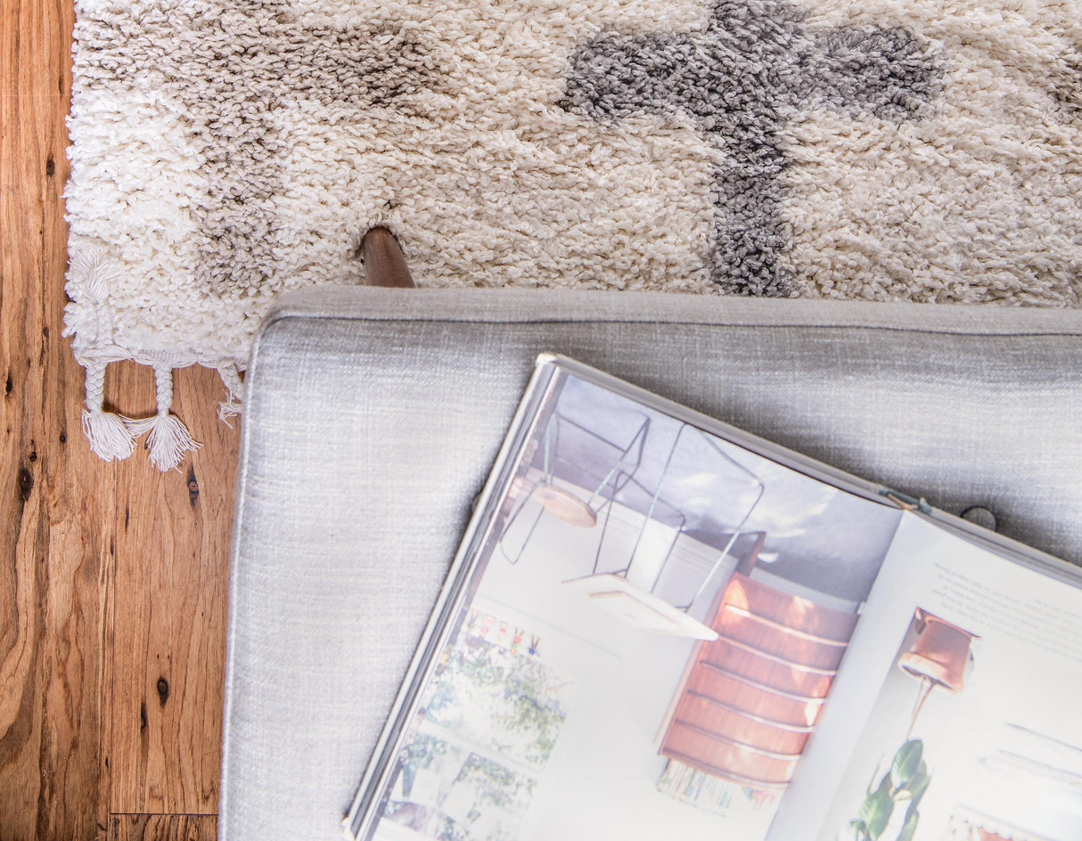 SkandiSoft - Moderner Nordic Shaggy Teppich | Kuschelige Eleganz für Ihr Zuhause | Weich & Zeitlos