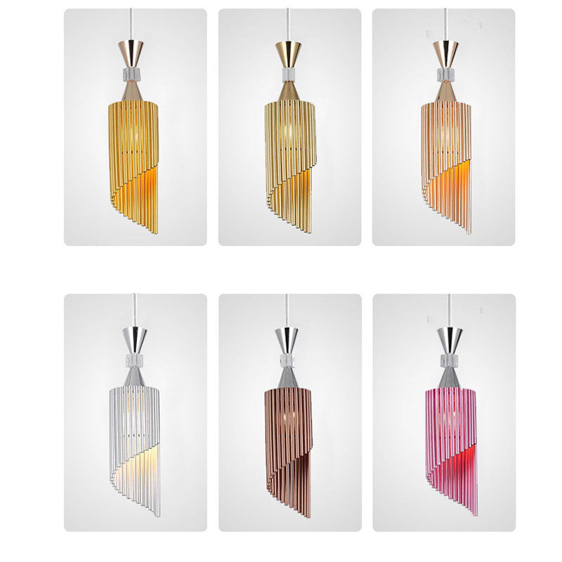 ColorAura Pendelleuchte | Nordic Minimalistisches Design | Farbige 1-Licht Lampe