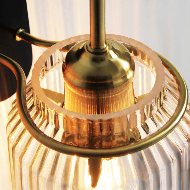 Cylindrix Schlafzimmer-Wandleuchte | Modernes Luxusdesign | Eisen & Glas | 1-flammig