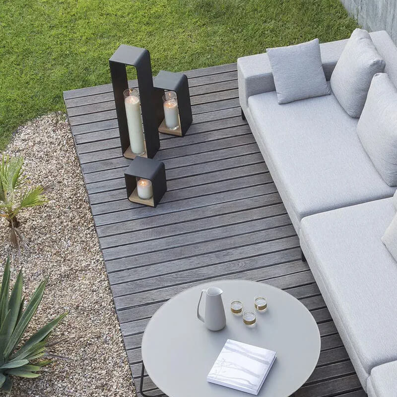 LumiSquare LED Gartenleuchte | Minimalistisches Design | Edelstahlrahmen | Wetterfest | Für Außenbereiche und Terrassen