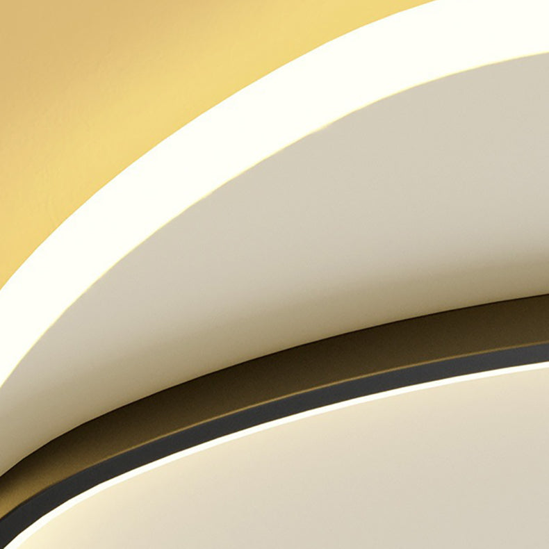 TriLume Minimalistische LED Deckenleuchte | Dreieck-Oval Design | Acryl & Eisen | Warm-/Weißlicht | Wohnzimmerbeleuchtung