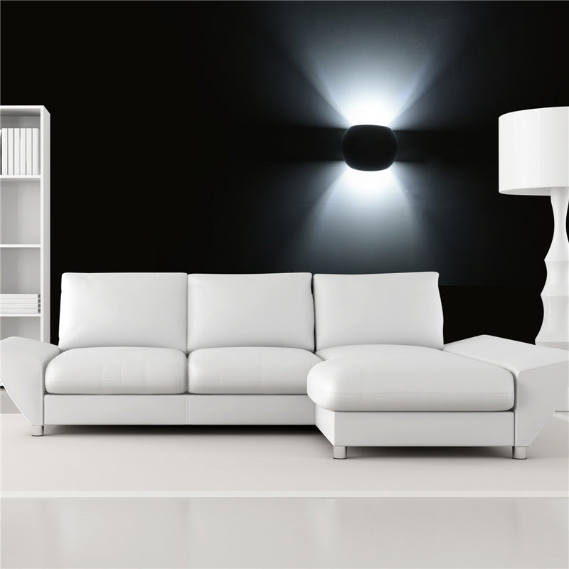 Virevalo DuoBeam | Rundwandstrahler | Modernes Design | Up & Down Beleuchtung | Wandleuchte für Innenräume