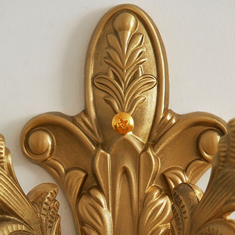 VersaLume Französische Wandlampe | Messing & Kristall | Elegantes Design | 1-2 Flammen | Für Wohnzimmer & Flur