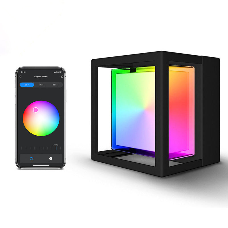 LumenSquare Waterproof LED Außenwandleuchte | Zeitloses Aluminium-Acryl Design | Garten- und Terrassenbeleuchtung