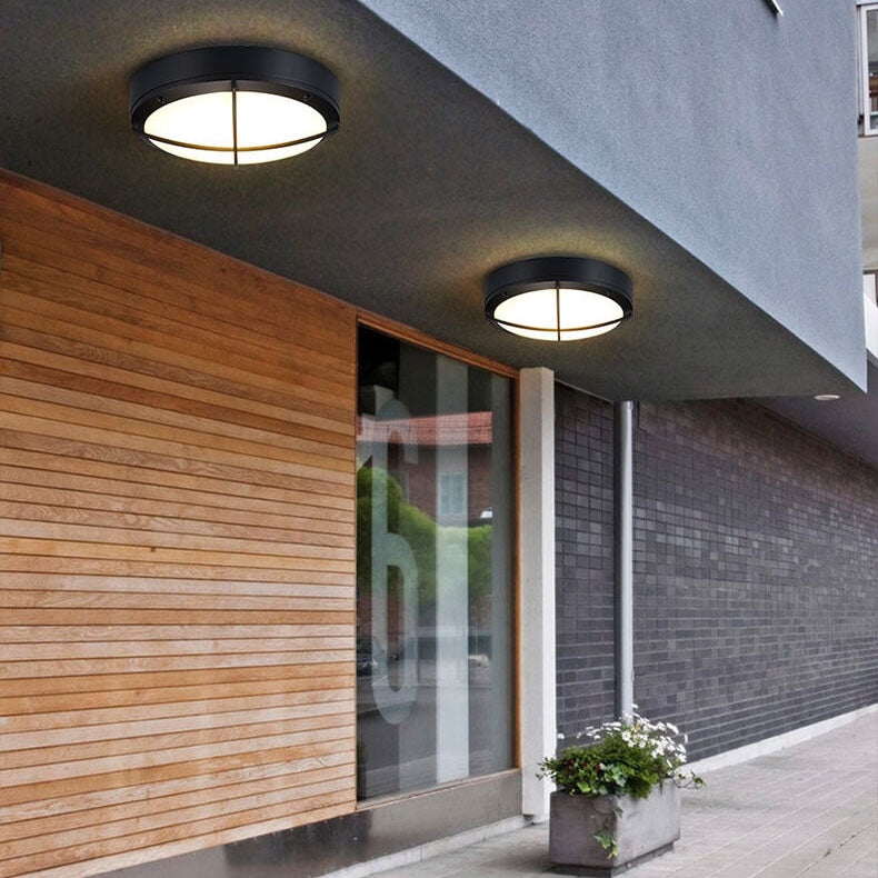 AuroVita LED Deckenleuchte | Wasserdicht | Outdoor-geeignet | Runde Form | Aluminium & Acryl