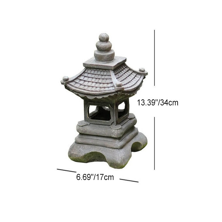PagodaGlow Japanische Solar-Pagodenleuchte | LED Gartenlampe | Wetterfest | Dekorative Außenbeleuchtung