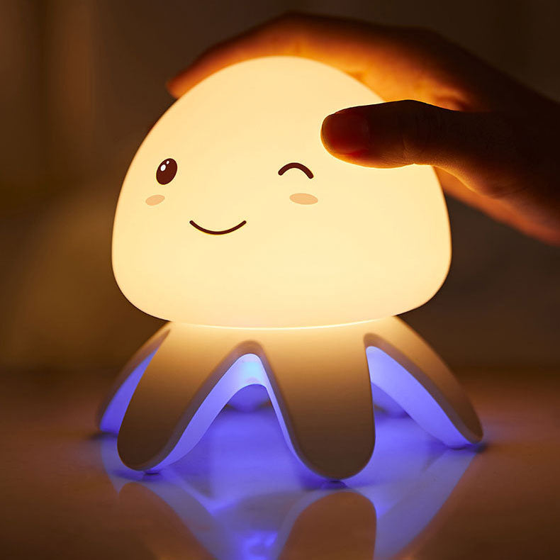 JellyGlow LED Nachtlicht | Kreatives Design | Silikon & Musik | USB Wiederaufladbar