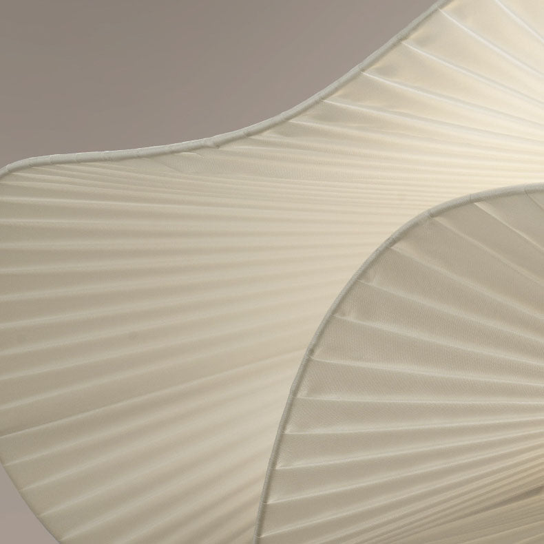 AetherWave Pendelleuchte im modernen Minimalismus | Unregelmäßiges Wellen-Design | Stoffschirm aus Eisen | 1-Licht für Wohnzimmer