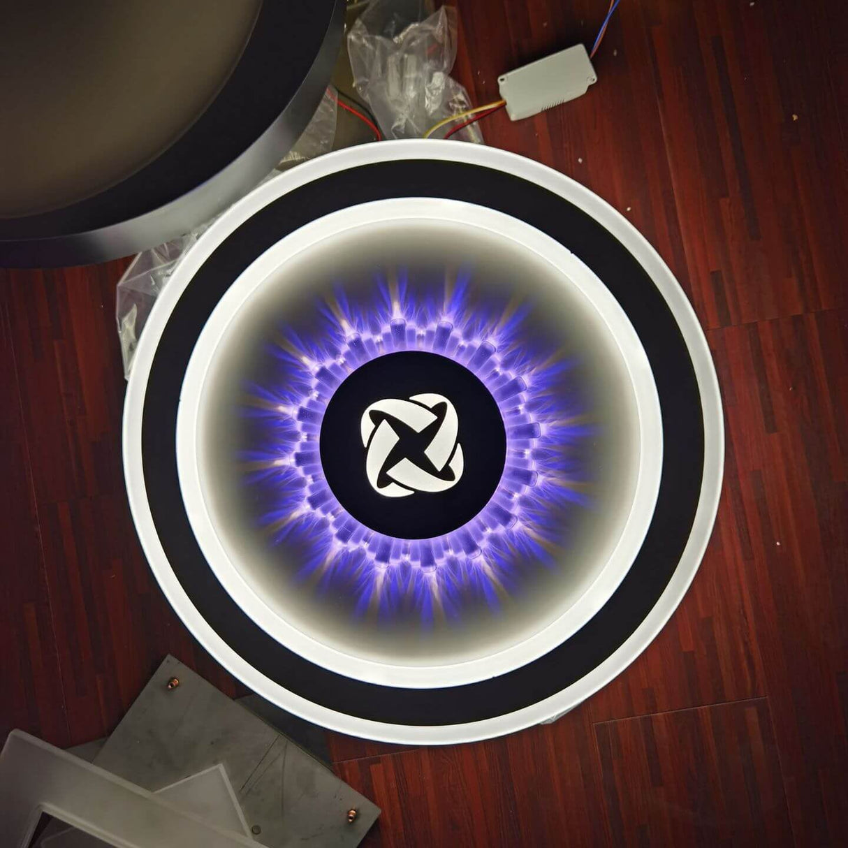 Lumivolt Astra LED Deckenleuchte | Modernes Acryl-Design | Farbwechsel | Dimmbar mit Fernbedienung