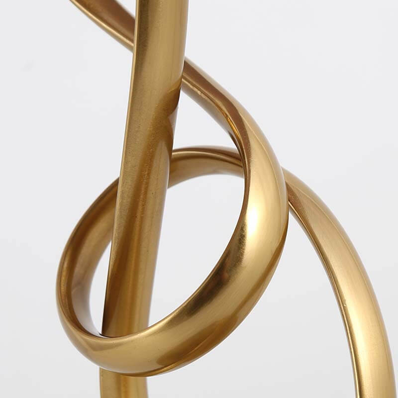 LuxeKnot Tischlampe | Modern Light Luxury | Stoffknotenring Design | 1-flammig