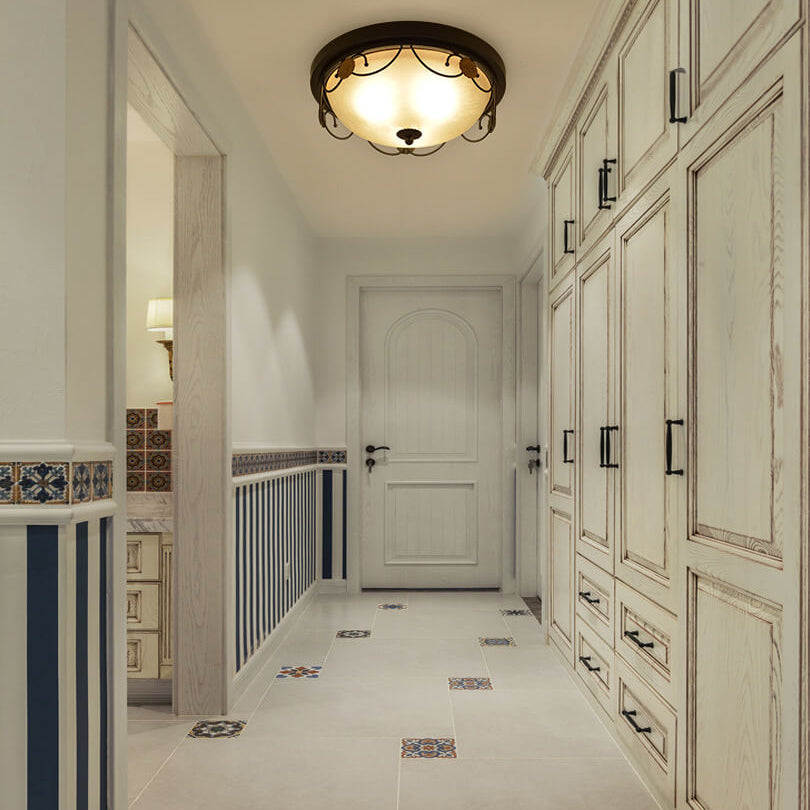 Vintora Luxe Deckenleuchte | Europäisches Vintage-Design | Rund | 3/4-Flammige LED-Deckenlampe