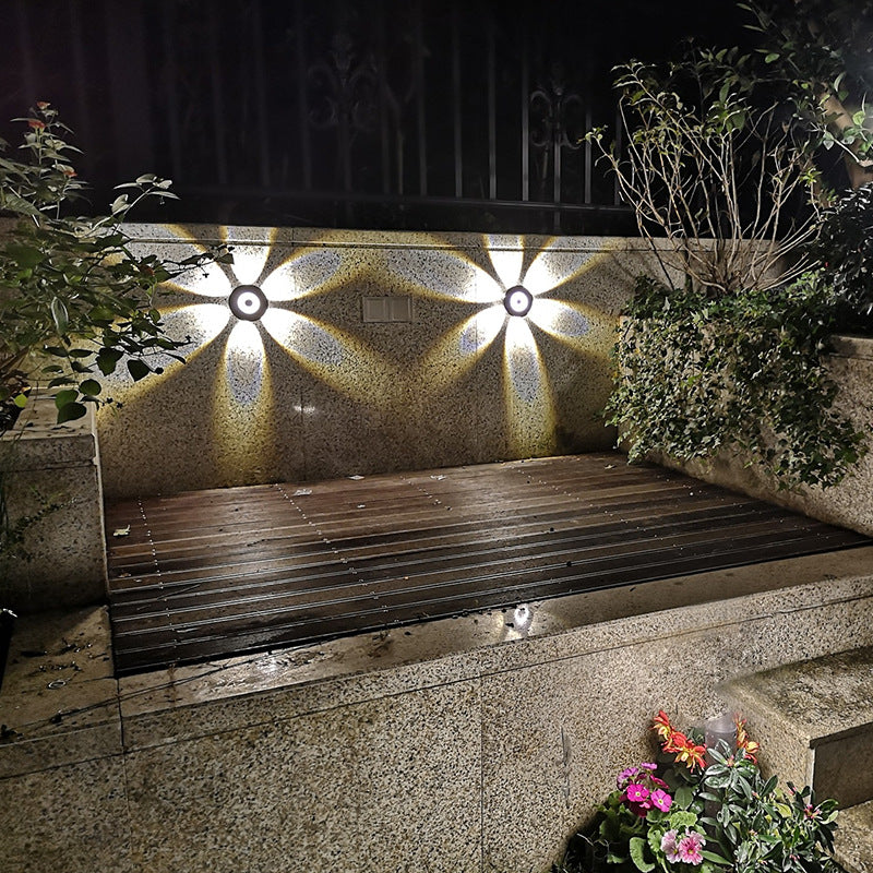 LumaNest LED Wandleuchte im skandinavischen Stil | Aluminium Rundschirm | Wetterfest für Außenbereich & Terrasse