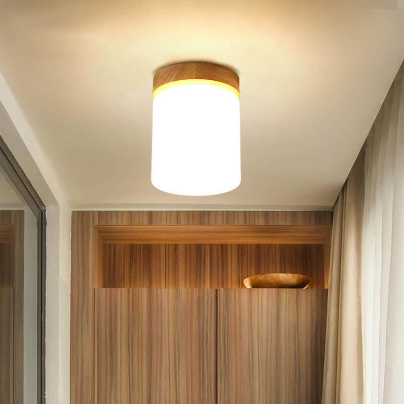 Nordova Deckenleuchte | Minimalistisches Holzdesign | Runde & Eckige Varianten | 1-flammig