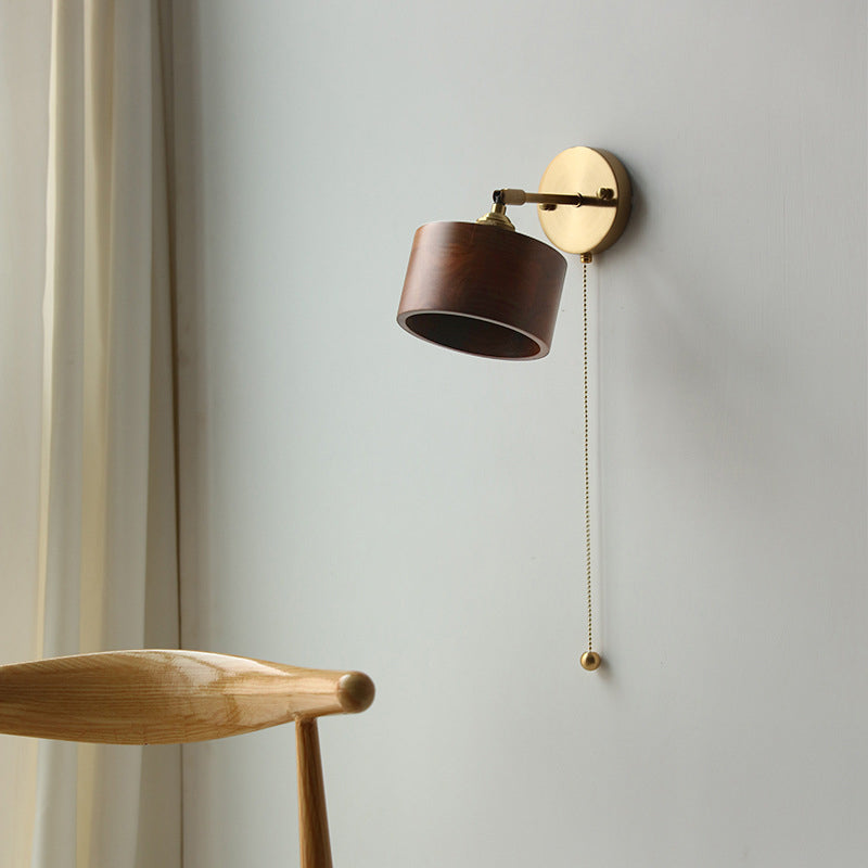 Aurano Wood & Copper Wandleuchte | Skandinavisches Design | Minimalistisch & Vielseitig