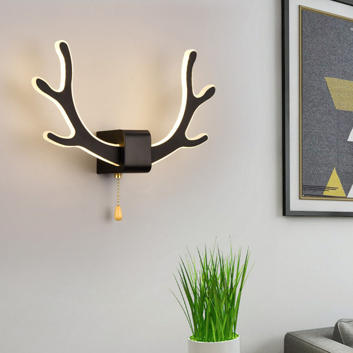 LumiAntler LED Wandleuchte | Nordisches Geweihdesign | Modernes Acryl | Warmes & Kaltes Licht | Kreative Wandlampe