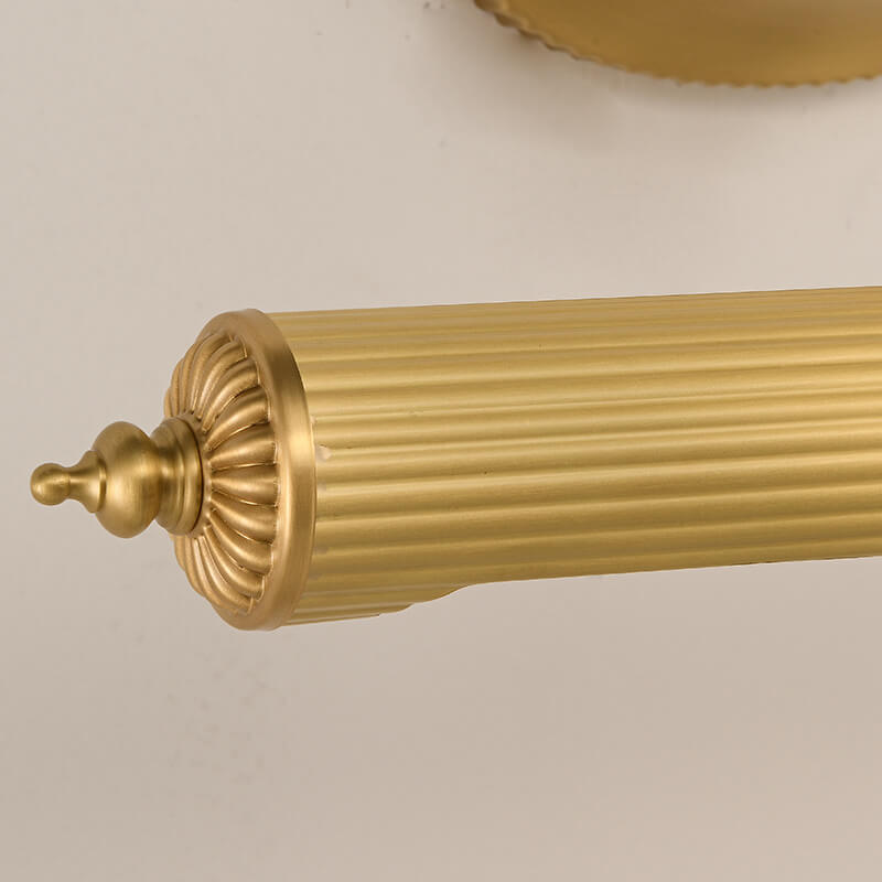 EleganceTwin Französisches Antik Kupfer Wandlicht | 2-Licht | Spiegel Front | Dekorative Wandleuchte