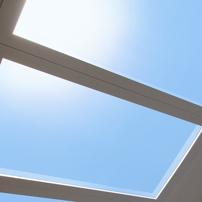 HaloSky Intelligente LED-Deckenleuchte | Modernes Design | Aluminium | Simulation von Wettereffekten