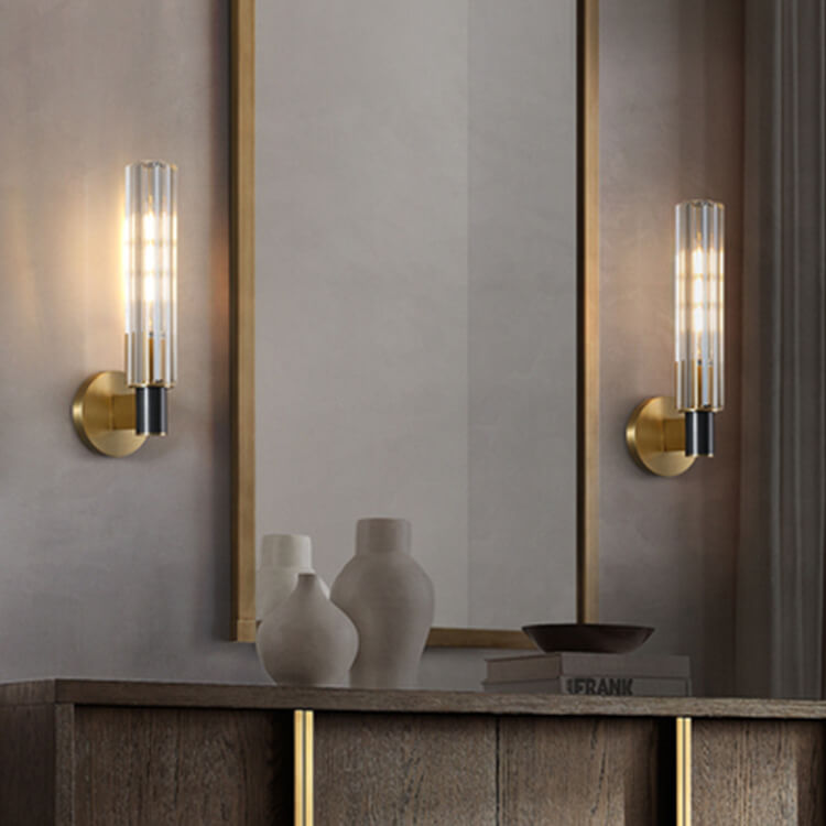 Gloriana Crystal Wall Sconce | Modernes Messing | 1/2 Lichter | Elegante Beleuchtung
