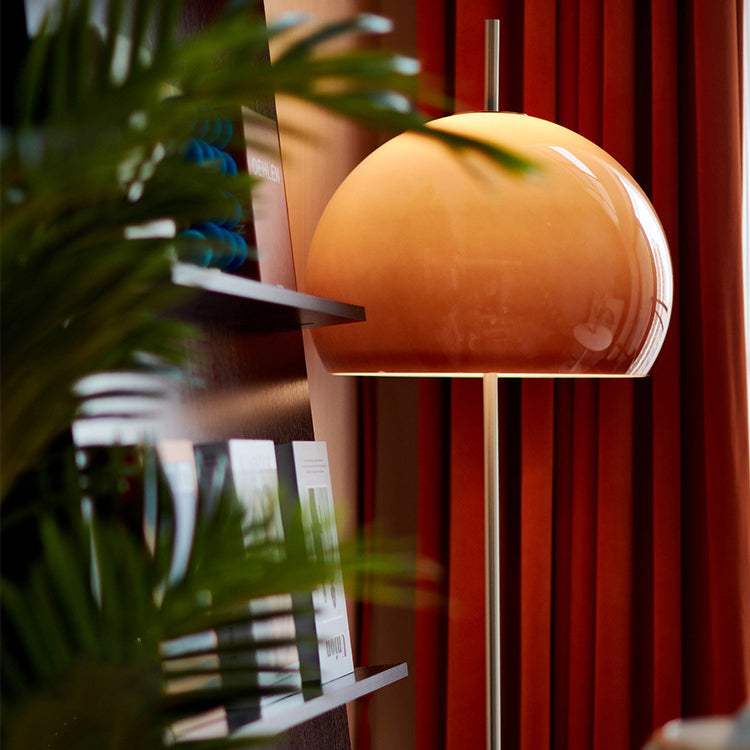 Lumora Retro Mushroom Stehleuchte | 2-Licht Design | Glas & Metall | Perfekt für Wohnzimmer