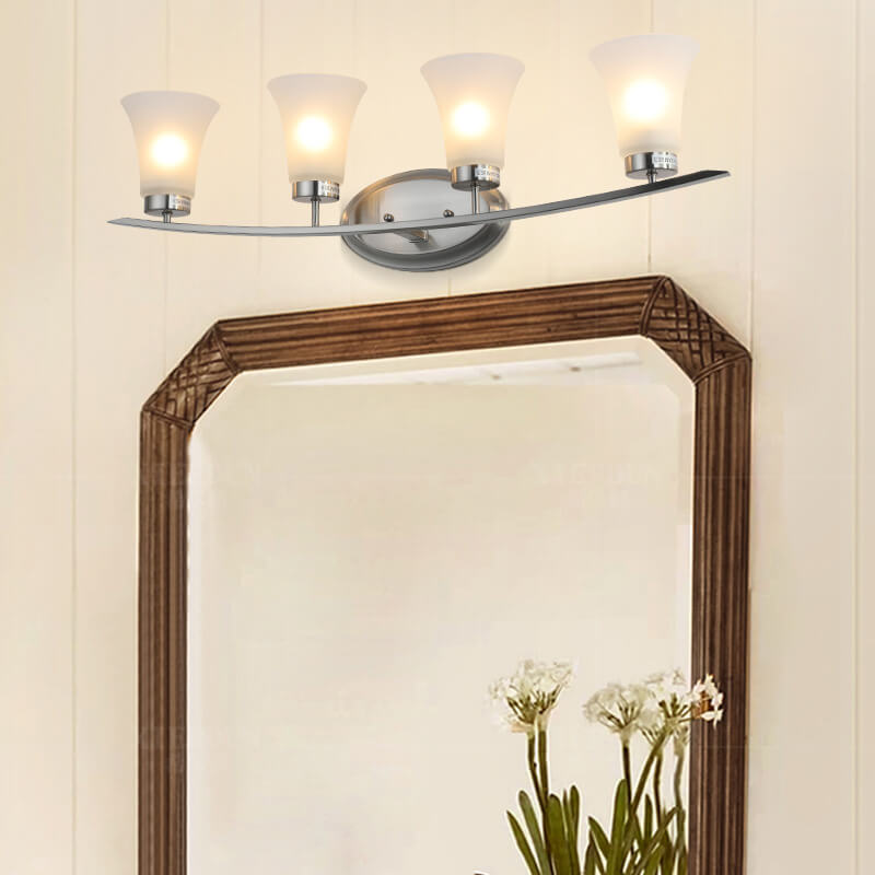 Floresta LED Wandlampe | Minimalistisches Industriedesign | 4-Licht Bad- & Spiegelbeleuchtung