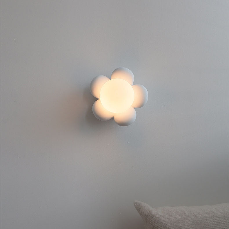 Floryli Kindertraum Wandleuchte | Blumenform | Glas & Keramik | Deko-Lampe fürs Kinderzimmer