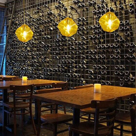 Glasvara Pendelleuchte | Modernes Glasdesign | Unregelmäßige Form | Wohnzimmerlicht