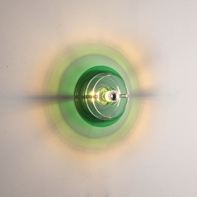 Orbina Kreativ LED Wandleuchte | Farbige Untertassen-Lampe | Design für Entertainment-Bereich