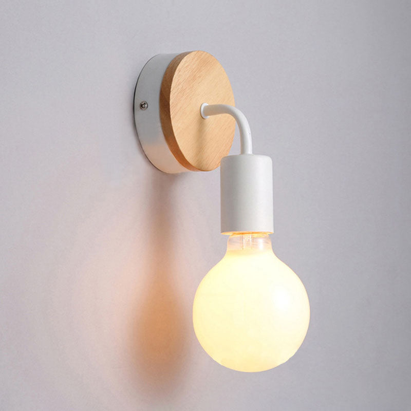 ArcoLune Wandleuchte | Modernes gebogenes Holz-Design | Beleuchtung für Schlafzimmer | Stilvoll & funktional