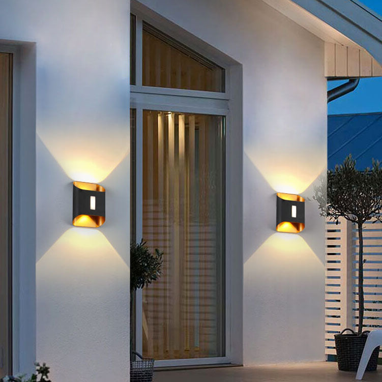 Luxorma ArcLume Außenwandleuchte | Modernes Design | Wasserdicht | Aluminium | LED für Terrassen