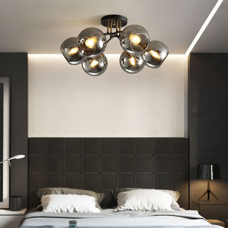 AstraLuxe Glas-Deckenleuchte | Luxus Design | 4/6/8 Lichter | Modern & Elegante Beleuchtung für Ihr Zuhause