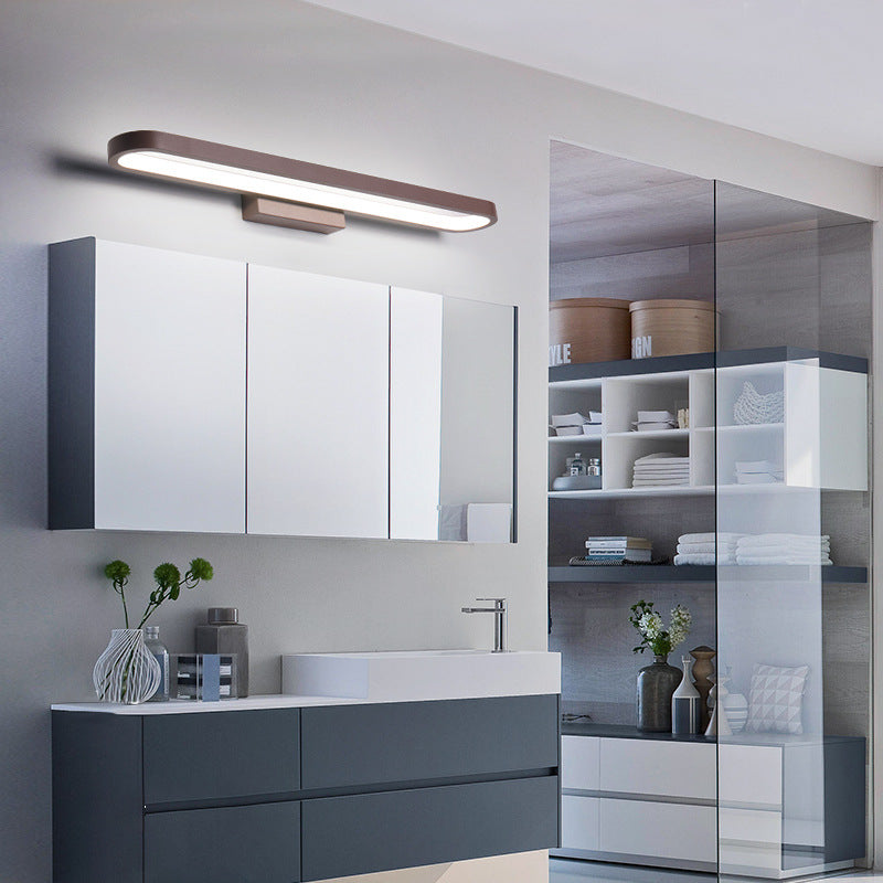 MirrorGlow Europäische LED Spiegelleuchte | Minimalistisches Design | Aluminium | Warm- & Weißlicht | Verschiedene Größen