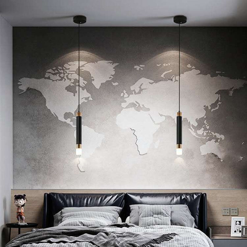 CylinGlow LED Pendelleuchte | Zylindrisches Aluminium-Design | Dimmbares Licht | Modern & Minimalistisch | Für Schlafzimmer & Wohnzimmer