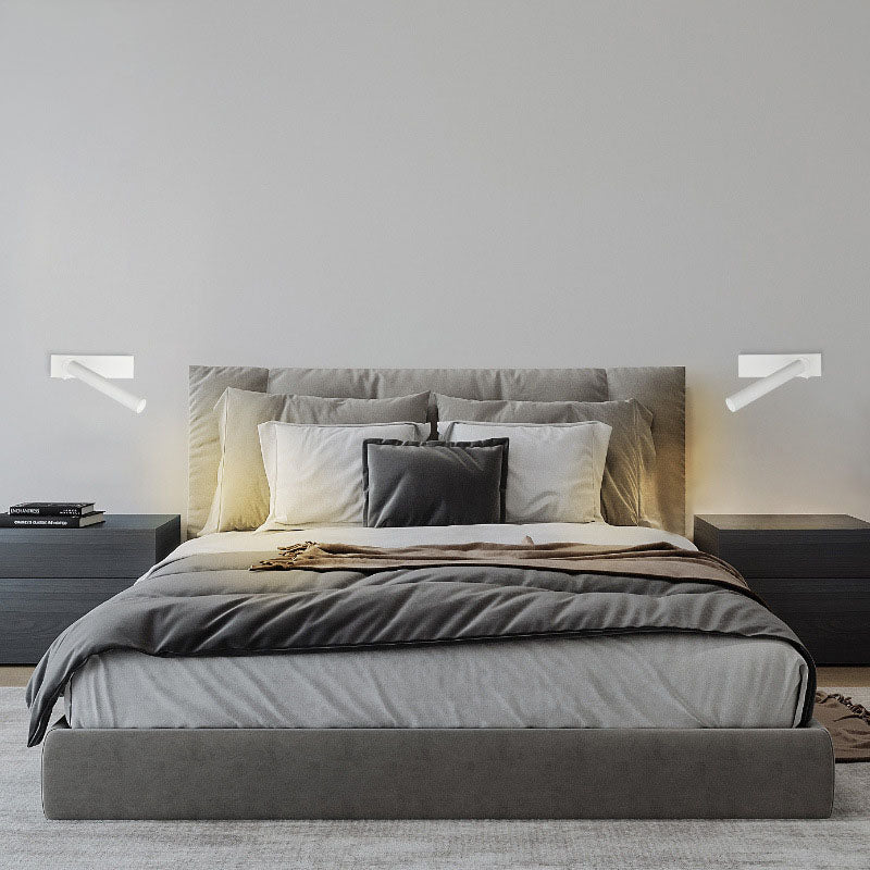 LumeFocus Rechteckige LED Wandleuchte | Verstellbarer Winkel | Minimalistisches Design | Leselampe | Warmes Licht