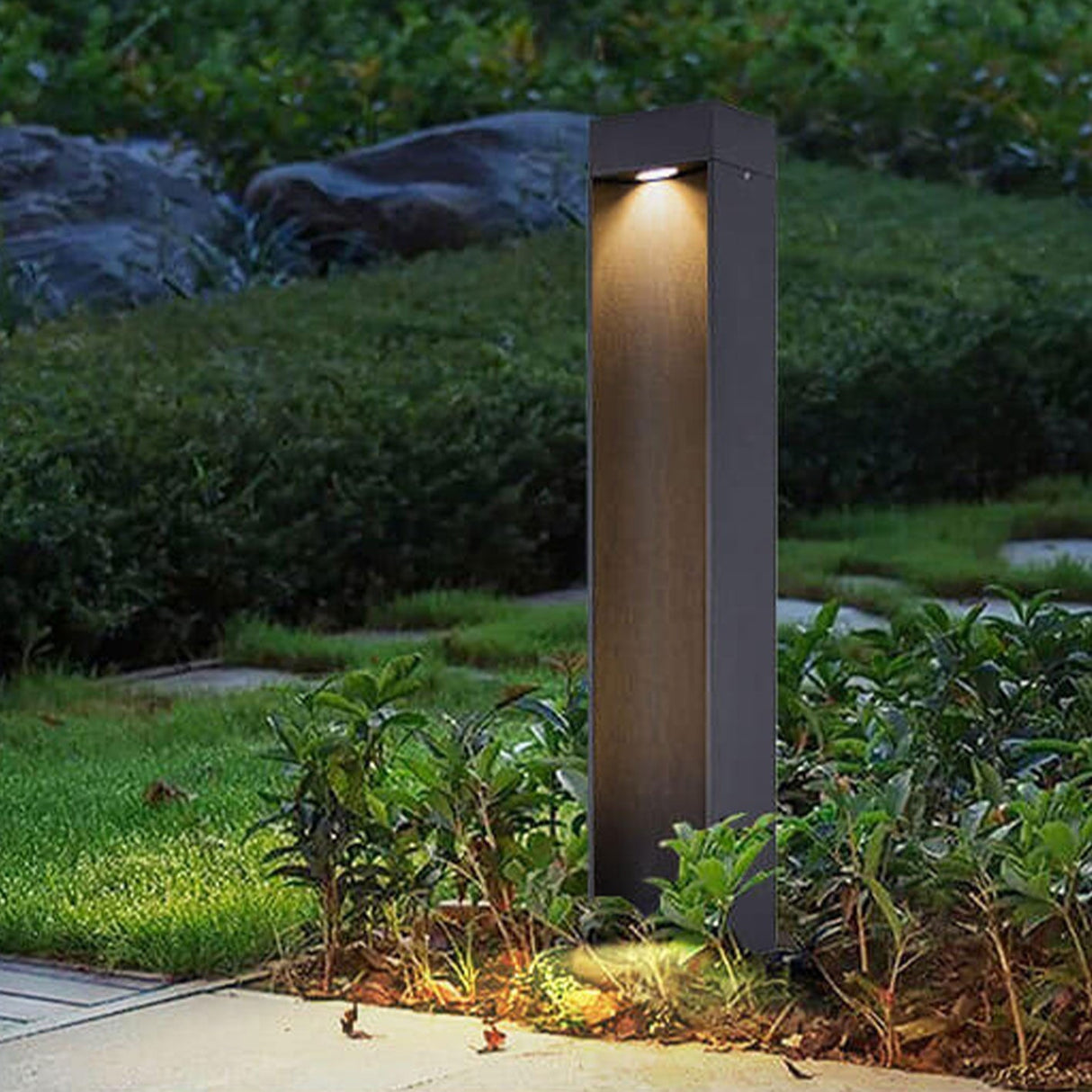 LumiPath Modern Square LED Gartenlampe | Aluminium | Outdoor Wegeleuchte | Energiesparend
