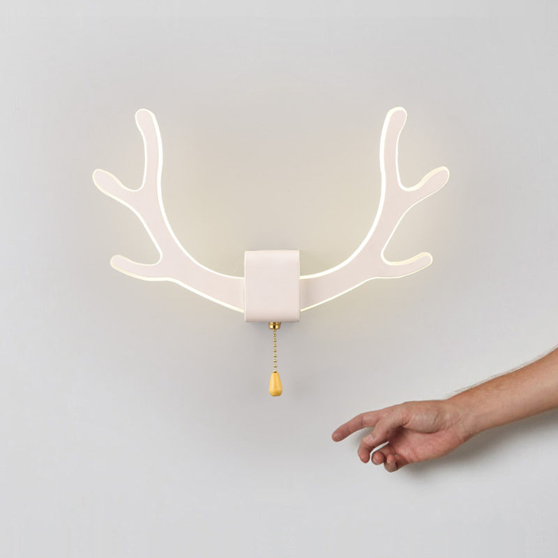 LumiAntler LED Wandleuchte | Nordisches Geweihdesign | Modernes Acryl | Warmes & Kaltes Licht | Kreative Wandlampe