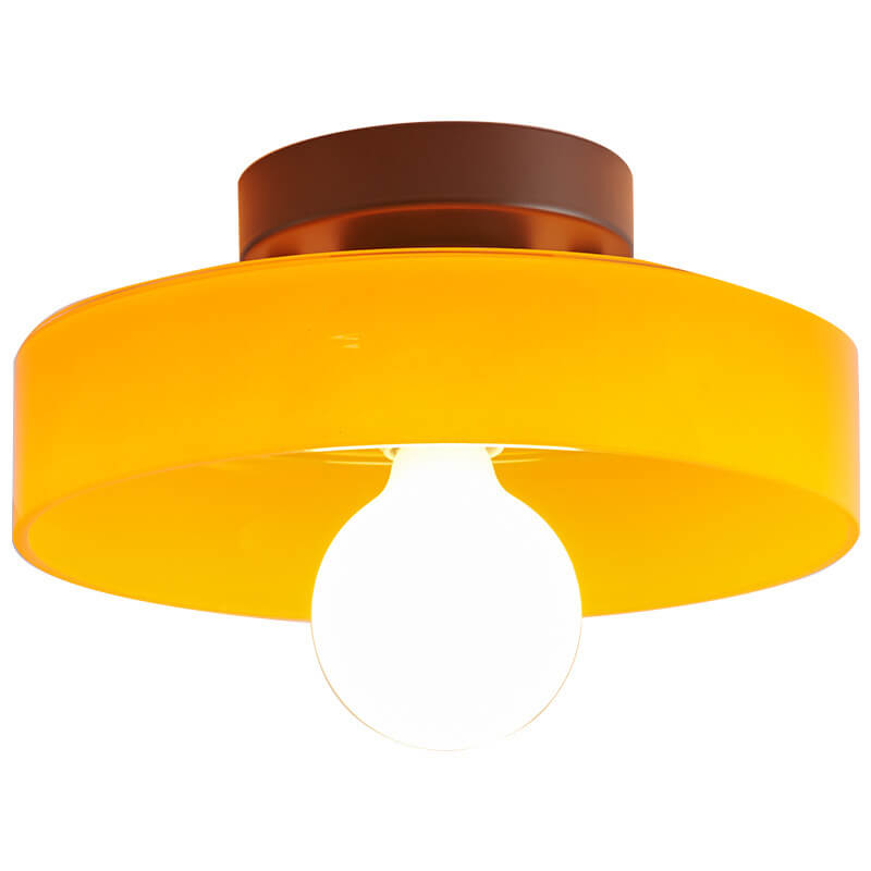 Nordéa Curve Skandinavische Wandleuchte | Glas & Eisen | Runde Platte | Minimalistisches Design | Beleuchtung für Wohnzimmer & Schlafzimmer