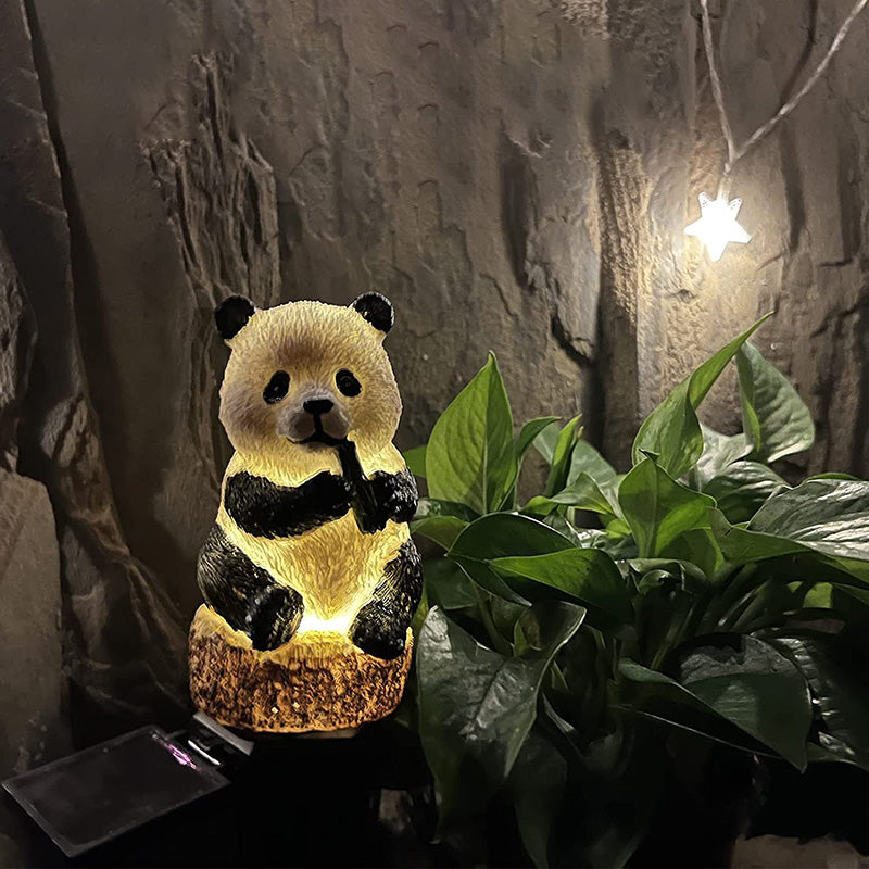 SolarWild Lumina Gartenleuchte | Solarbetriebene Tier- und Haus-Deko | Warmweiß | Wetterfest