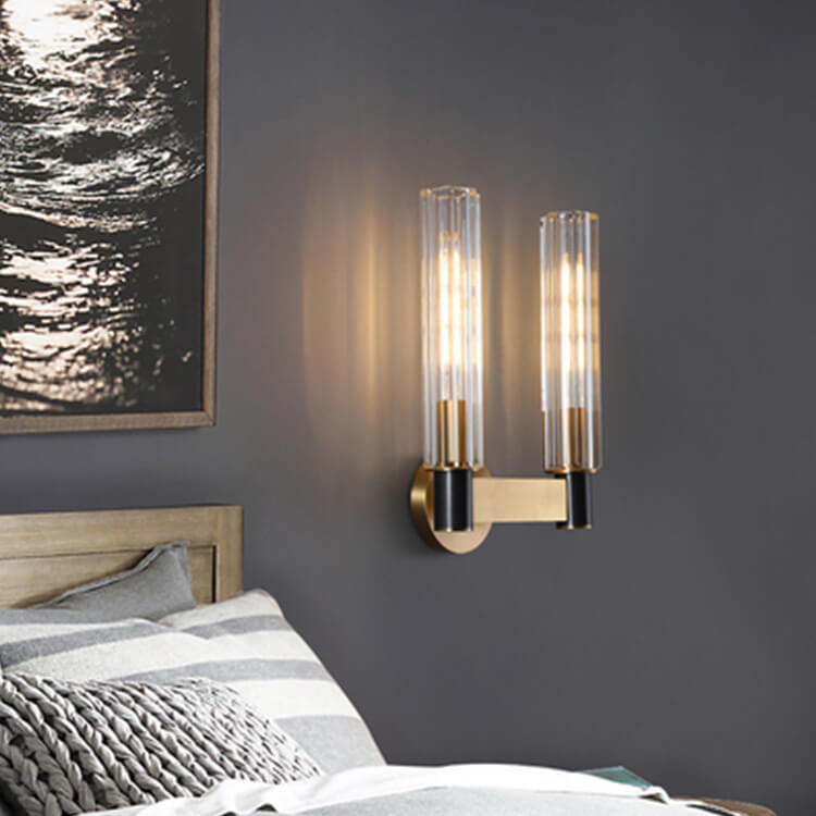Gloriana Crystal Wall Sconce | Modernes Messing | 1/2 Lichter | Elegante Beleuchtung