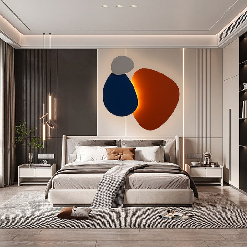 LumoArc Skandi LED Wandlampe | Geometrisches Design | Deko für Schlafzimmer & Wohnzimmer