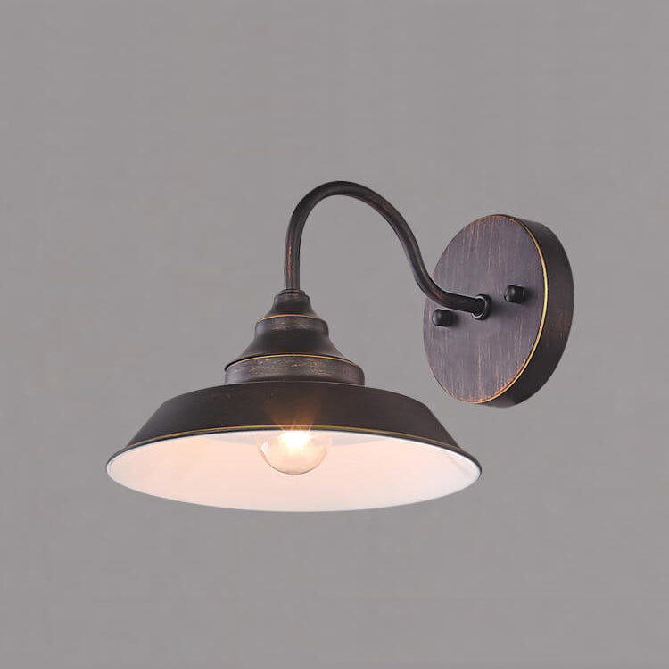 RusticaLuxe Industrielle Vintage Wandleuchte | Eisen-Design | 1/2-flammig | Rustikales Ambiente