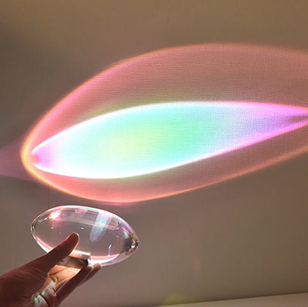 GlareSphere LED Tischlampe | Kreativer Kristallprojektor | Angel Eye Design | Farbwechsel + Fernbedienung
