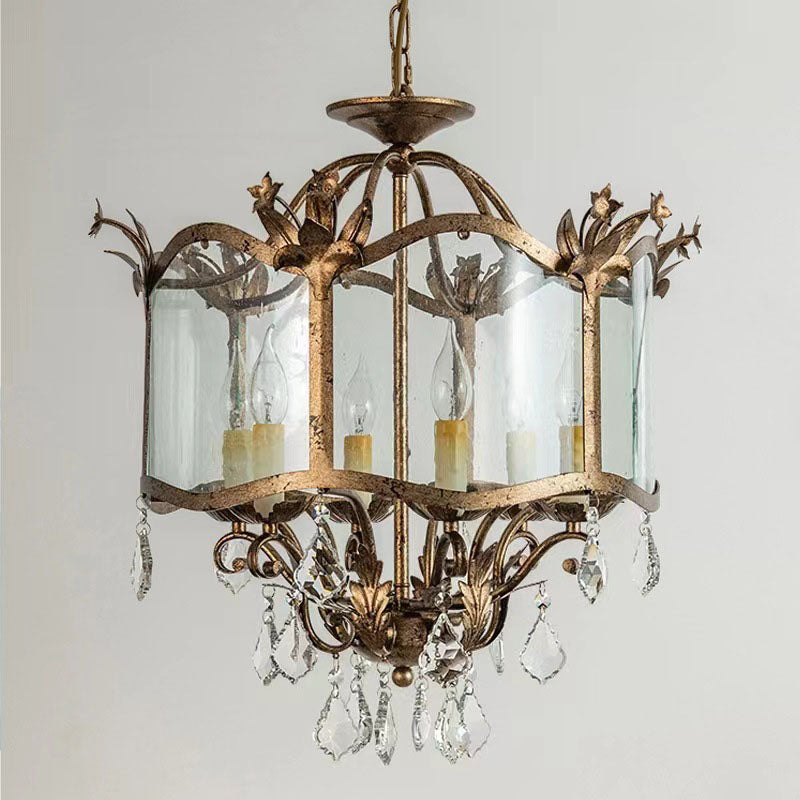 Vintessa Kristall Pendelleuchte | Blumenmuster | 3/6-flammige Beleuchtung | Elegantes Design für Wohnzimmer