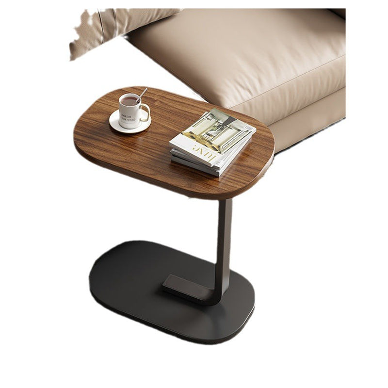 RusticoC Vintage C-Beistelltisch | Holzoptik | C-Form Design | Platzsparend | Perfekt für Wohnzimmer & Schlafzimmer