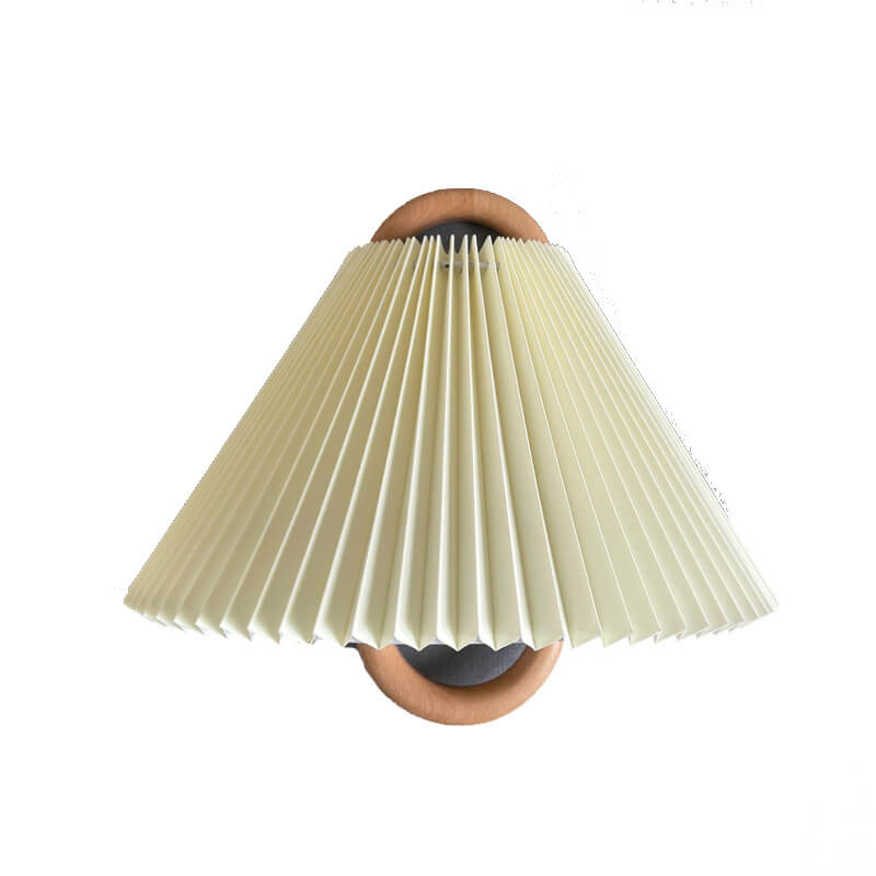 WoodWave Moderne Holz Wandleuchte | Gefaltetes Halbrund-Design | Nordic LED Wandlampe für Wohnzimmer & Schlafzimmer