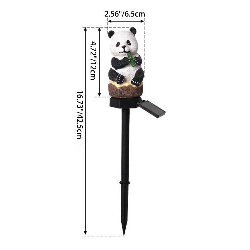 SolarWild Lumina Gartenleuchte | Solarbetriebene Tier- und Haus-Deko | Warmweiß | Wetterfest