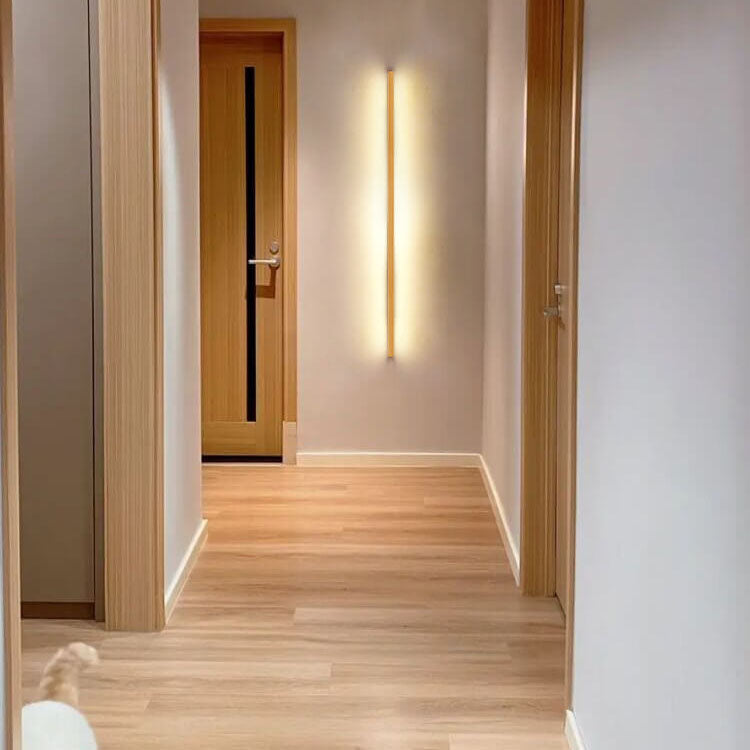 ZenBeam Japanische LED Wandleuchte | Massivholz Design | Moderne Akzentbeleuchtung